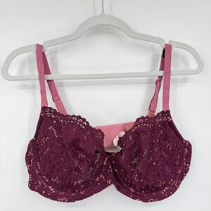 Women's Victoria's Secret NWT Unlined Demi Bra Deep Violet 38D